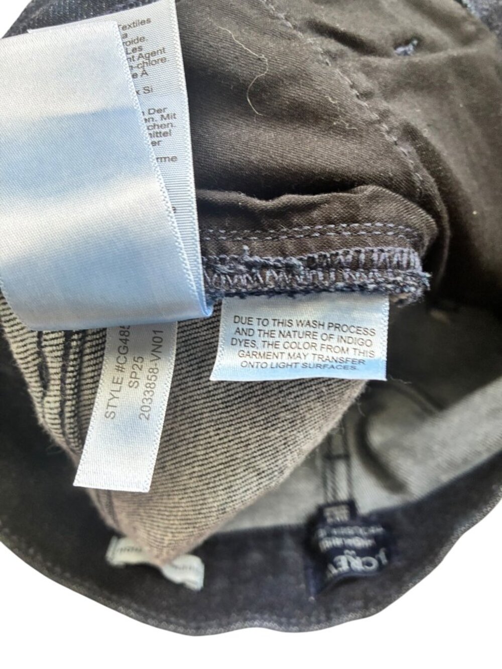 J.Crew High-Rise Trouser Jeans Premium Edition 30T Pintuck Dark Blue Work VGUC - Picture 8 of 15